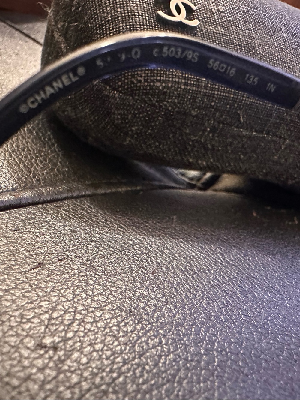 RARE! Vintage CHANEL 5170-Q Chain Temple Design Women's Sunglasses with Case - Picture 4 of 14